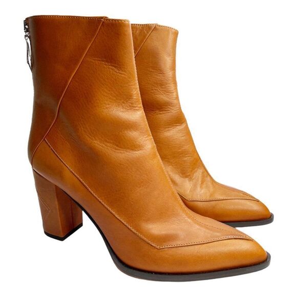 SYLVEN NEW YORK Almasi Leather Block Heel Boot  - Picture 2 of 12